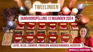 TWEELINGEN STERRENBEELD JAARVOORSPELLING 2024  TAROT LENORMAND ASTRO  MIREILLE VAN RIJN [upl. by Kath]