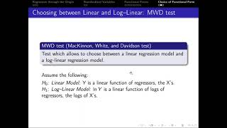 46 Choosing functional form Linlin vs loglin [upl. by Floss]