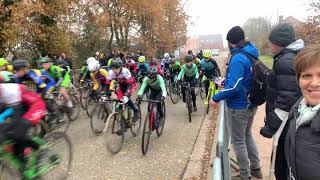 HouthalenHelchteren CX veldrijden u15 101222 Abel [upl. by Atalee]