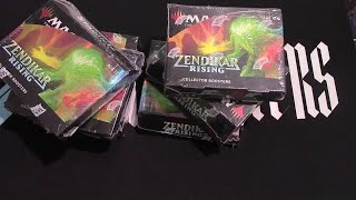 6 Zendikar Rising Collector booster boxes Opened 138000 on the line Lets gamble with cards [upl. by Niggem545]