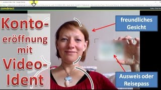 Kontoeröffnung mit VideoIdent ► Comdirect [upl. by Sirob936]