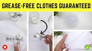 Remove Grease Stains From Clothes That Already Washed Home Remedy For All Grease Stains [upl. by Nyladnohr876]