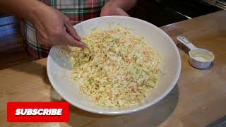 Como Hacer Ensalada de Repollo con Mayonesa Coleslaw [upl. by Tnomad874]