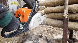 Motorna Testera STIHL MS 170  Test Secenja drva HD [upl. by Avot]