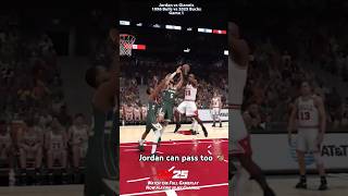 JORDAN PASSES TOO Its the Bucks vs Bulls Giannis vs Jordan Full gameplay in my channel [upl. by Durgy33]