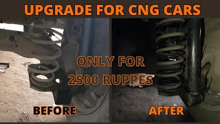 Suspension upgrade for cars with CNG kit car cng hindi [upl. by Gniy559]