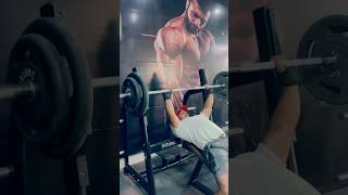 Incline bench press🔥💪 youtubeshorts trending shortvideo viralvideo viral viralshorts shorts [upl. by Arracot]