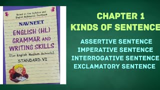 Class 6  Navneet English HL Grammar and Writing Skills  Chapter 1  Kinds of Sentences [upl. by Enamart289]