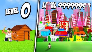 MAX LEVEL CITY UNLOCKED  Roblox Town Tycoon [upl. by Semmes817]