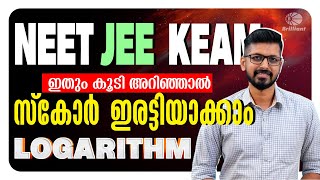 Logarithm For NEET JEE KEAM Entrance Exams  Basic Concepts [upl. by Aekan973]