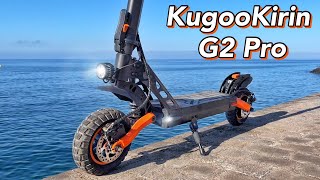 Kugoo Kirin G2 Pro Electric Scooter Review  Powerful amp Dual Suspension [upl. by Brookner]