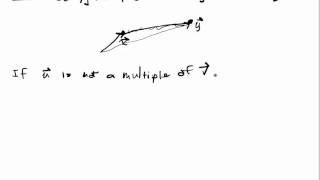 Euclidean Spaces Lecture 2 Part 3 Parametric Equations [upl. by Hetti]