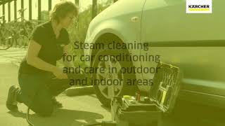 How to use the steam cleaner SG 4 2 in workshops and car cleaning [upl. by Descombes122]