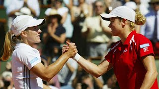 Justine Henin vs Kim Clijsters 2003 Roland Garros Final Highlights [upl. by Cathy]