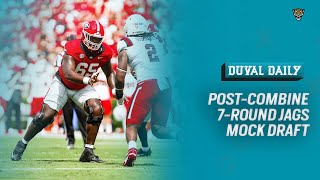 Jaguars PostCombine 7Round Mock Draft [upl. by Tiffa576]