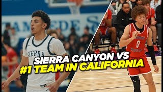 Sierra Canyon vs 1 Team In The State TOUGHEST Match Up Yet [upl. by Labotsirhc753]