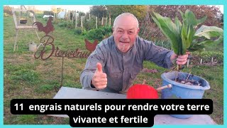 11 engrais naturels pour rendre votre terre vivante et fertile [upl. by Ahsyas960]