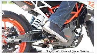 Duke 390 Exhaust Sound  Competition Werkes [upl. by Hazelton428]