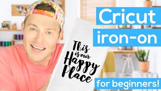 Cricut IronOn Tutorial for Beginners EASY [upl. by Eckblad]