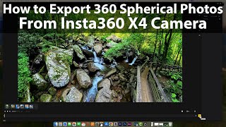 How to Export 360 Spherical Photos From Insta360 X4 Camera [upl. by Oeflein356]