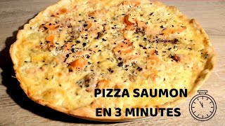 Pizza Saumon crème fraîche 😱La recette simple et facile à tester ABSOLUMENT chez vous [upl. by Faustina]