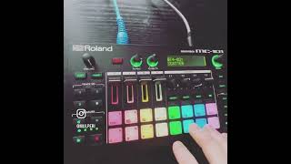 Roland MC101 SynthwaveItalo performance VORTEX FORCE ULTRA [upl. by Placido550]