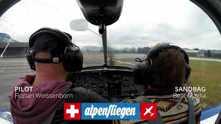 SÄNTIS Switzerland quotThe Rockquot  WingCam in 4K  WinterFlight [upl. by Ilehs]