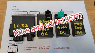 Kriss 110 MR3  CDI 5pin AC4pin DC amp test cdi LC modenas kriss mr3 modified yamaha lc135 [upl. by Enomsed]