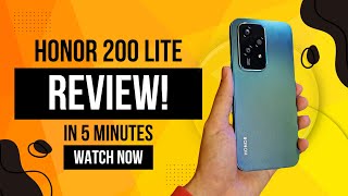 Honor 200 Lite 5G Review Is This The Ultimate Budget Phone Of 2024 🔥🔥 honor200lite honor [upl. by Shamma]