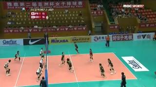 100925 KOR vs JPN  1set  AVC Womens Cup [upl. by Lathan]