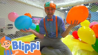 Blippi Visits Kids Time Indoor Playground  Learn Colors for Kids  Educational Videos for Toddlers [upl. by Barsky]