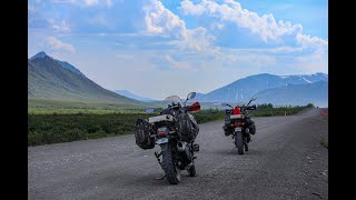 Motorcycling Dempster Highway 2022 [upl. by Aicirtap361]