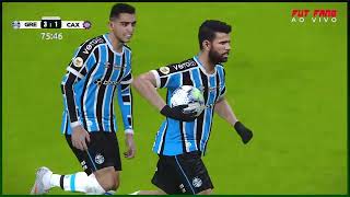 GREMIO 3 X 2 CAXIAS AO VIVO MELHORES MOMENTOS GAMEPLAY COMPLETA PES 2021 [upl. by Adrianna]