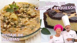 ALUBIAS BLANCAS y TARTA de REQUESÓN  Recetas de Eva y Karlos Arguiñano [upl. by Nikita]