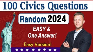 Easy Answers Official 100 Civics Questions and Answers for US Citizenship Test 2024 [upl. by Bunde]