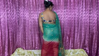 beautiful saree fashion week  womens fashion style Bengali vlog wear media [upl. by Raseac999]