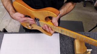 ESP Guitars Adjusting String Height on a Floyd Rose [upl. by Nairdna]