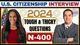 NEW US Citizenship Interview 2024 Actual Case Questions amp Answers Practice  N400 Naturalization [upl. by Itoyj]