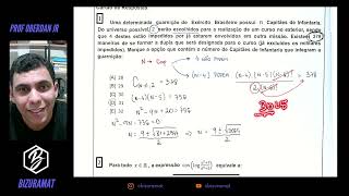 Resolvendo a Prova de Matemática da EsPCEx 20242025  Dicas e Estratégias Passo a Passo [upl. by Atirihs]