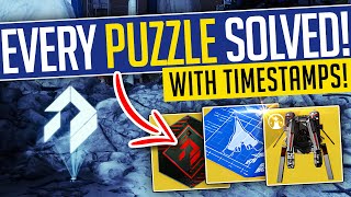 Destiny 2  EVERY PUZZLE SOLVED How To Get Vimana Junker Exotic Ship  Into The Light [upl. by Shaddock432]