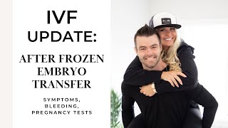 IVF UPDATE  AFTER EMBRYO TRANSFER [upl. by Jegar436]