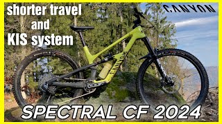 Canyon spectral CF 2024  new MTB gets less suspension [upl. by Aylmer585]