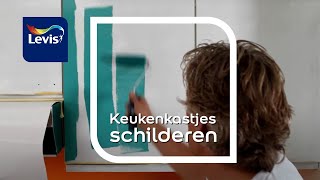 Keukenkastjes van melamine schilderen tips amp tricks  Levis letscolour [upl. by Ruenhs]