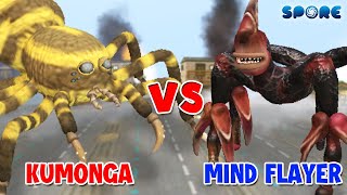 Kumonga vs Mind Flayer  Titans vs Creepy Giants S1E5  SPORE [upl. by Althea]