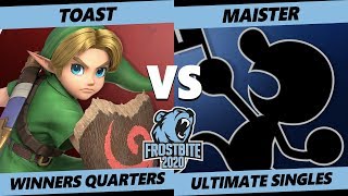 Frostbite 2020 SSBU Winners Quarters  NFT  Toast Young Link Vs SSG  Maister GampW Smash Singles [upl. by Nivek951]