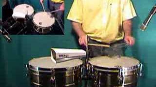 timbales afrocuban basic lesson at wwwdrumrhythmlessoncom [upl. by Adirahs]