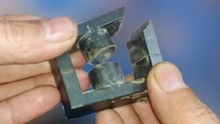 pulse transformer construction ferrite core how to open [upl. by Yokoyama928]