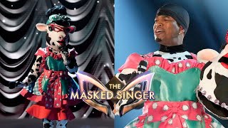 The Masked Singer 2023  NeYo  Cow  All Performances and Reveal [upl. by Tabber]