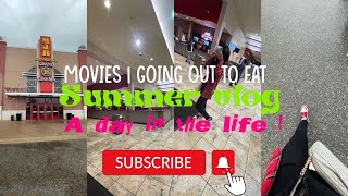 GOING TO THE MOVIES AND GOING OUT TO EAT  mini vlog [upl. by Lareine288]