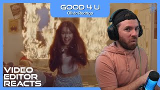 Video Editor Reacts to Olivia Rodrigo  good 4 u [upl. by Arhoz]